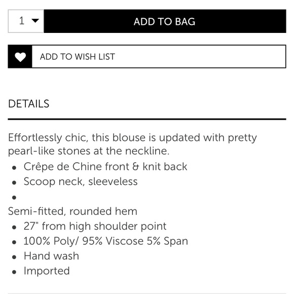 Blush Pink Sleeveless Blouse with pearls - Picture 3 of 3